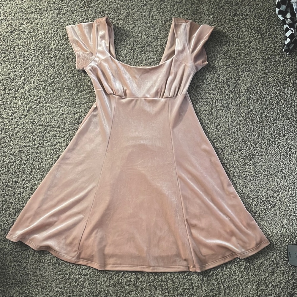 Pink mini dress